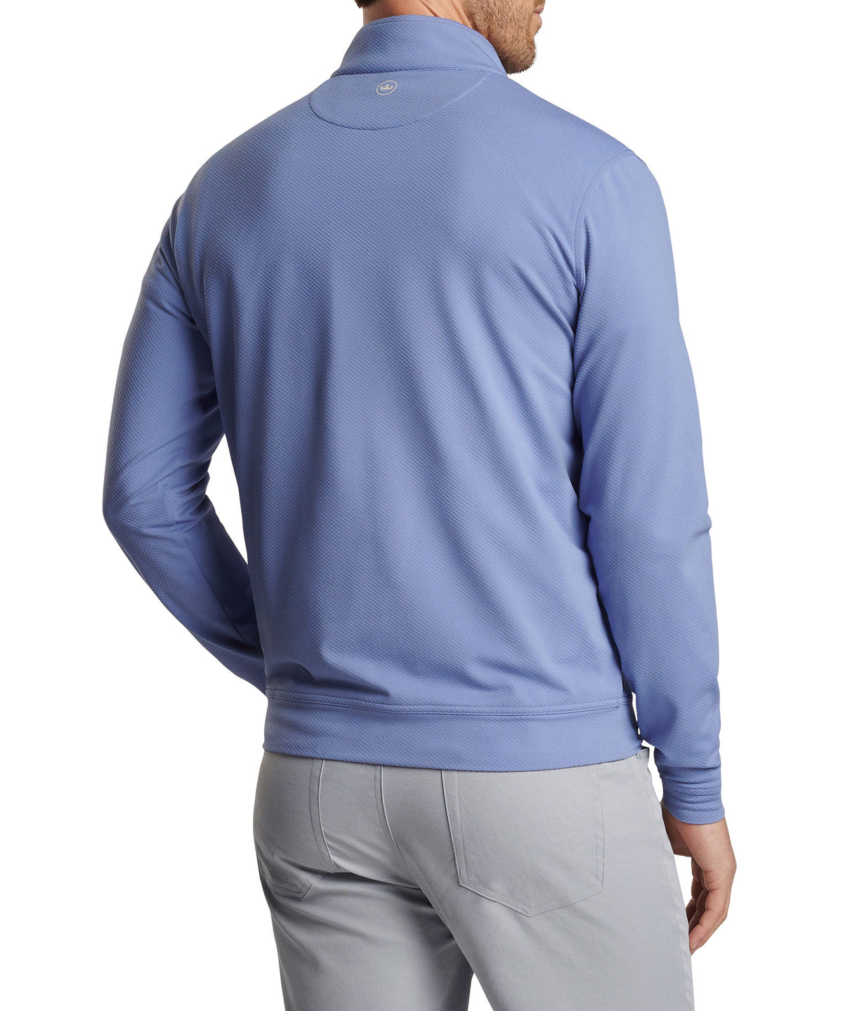 Peter Millar Crosshatch Print Perth Quarter Zip Pullover, Men's Big & Tall