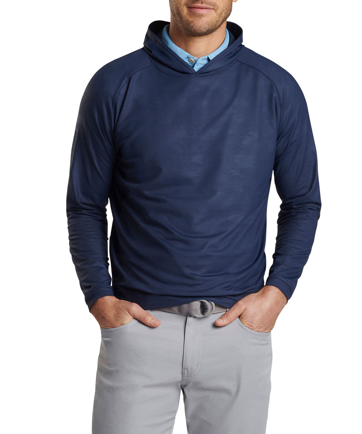 Peter Millar Pine Performance Hoodie Pullover, Men's Big & Tall