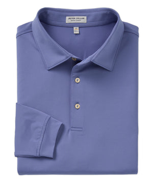 Peter Millar Long Sleeve Solid Performance Polo Knit Shirt