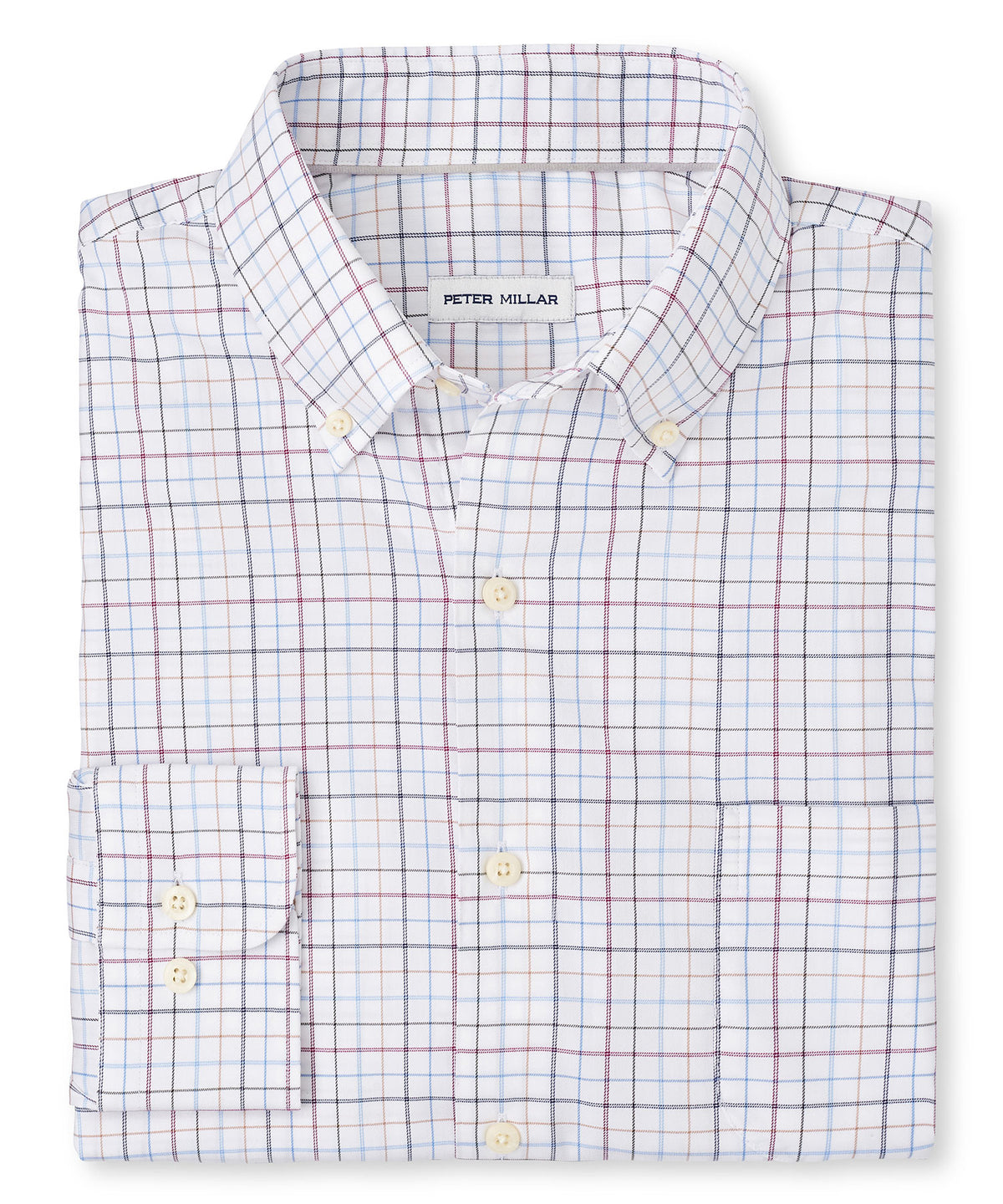 Peter Millar Long Sleeve 'Sydney' Button Down Performance Sport Shirt Sport Shirt, Men's Big & Tall