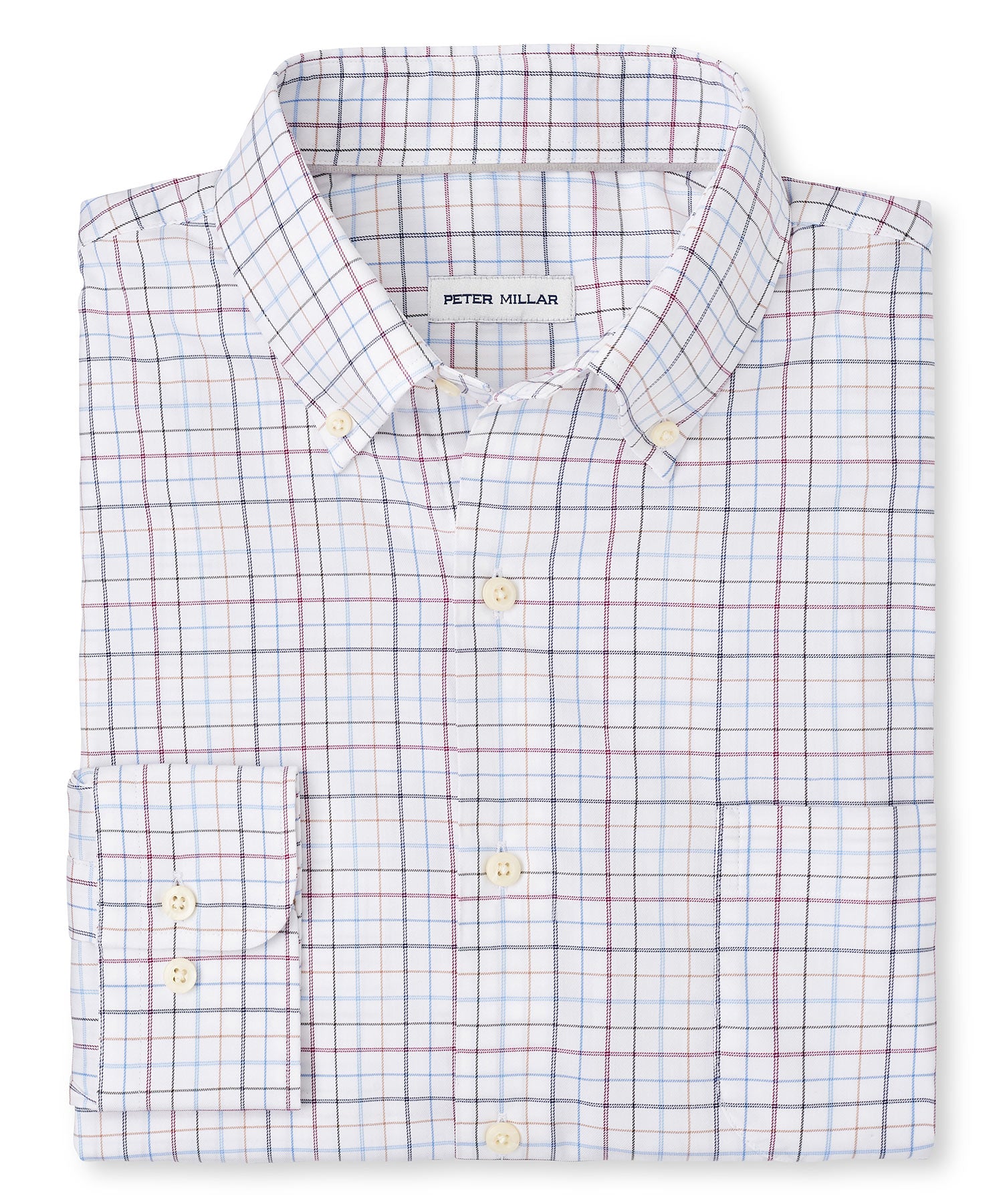 Peter Millar Long Sleeve 'Sydney' Button Down Performance Sport Shirt Sport Shirt, Men's Big & Tall