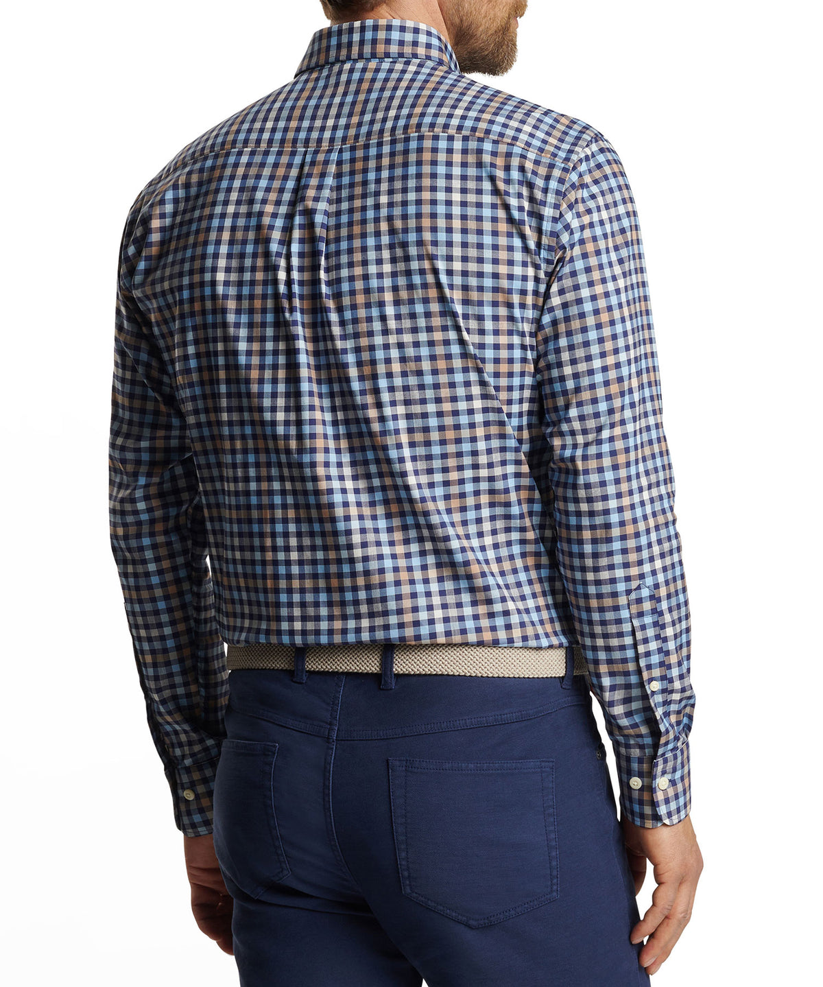 Peter Millar Long Sleeve 'Chambly' Button Down Collar Performance Sport Shirt, Men's Big & Tall