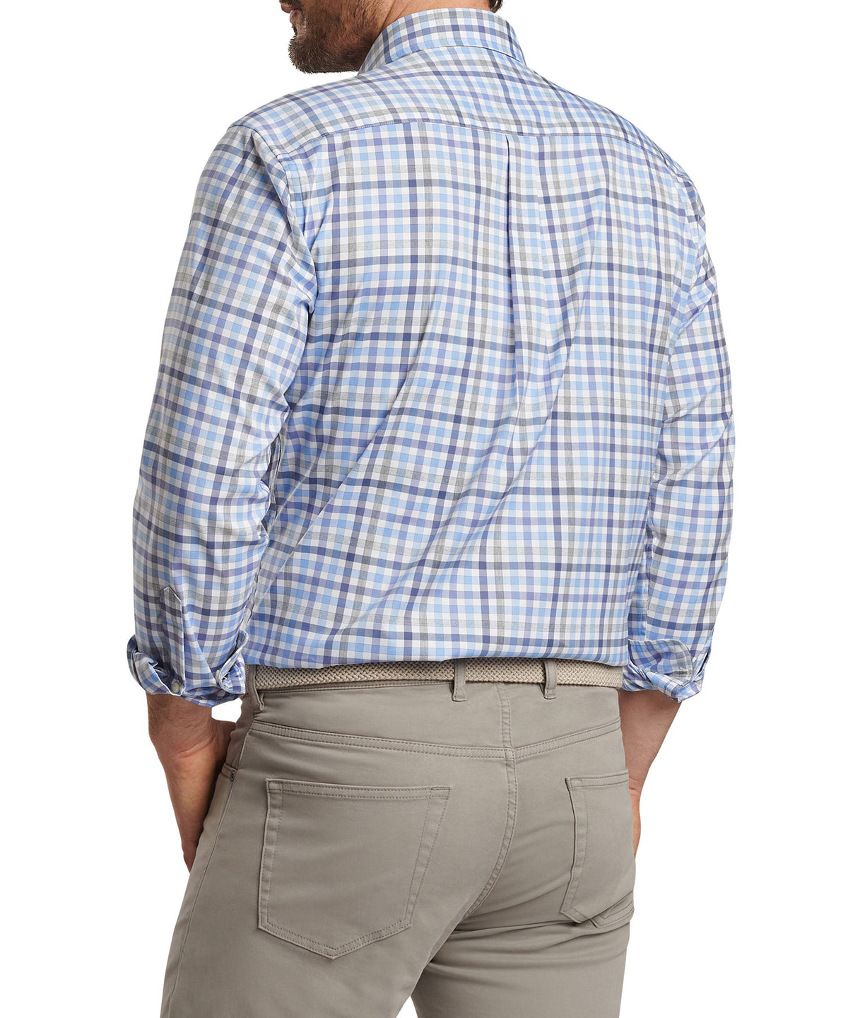 Peter Millar Long Sleeve 'Chambly' Button Down Collar Performance Sport Shirt, Men's Big & Tall