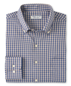 Peter Millar Long Sleeve 'Prairie' Button Down Collar Performance Sport Shirt