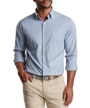 Peter Millar Long Sleeve 'Barrie' Button Down Collar Performance Sport Shirt