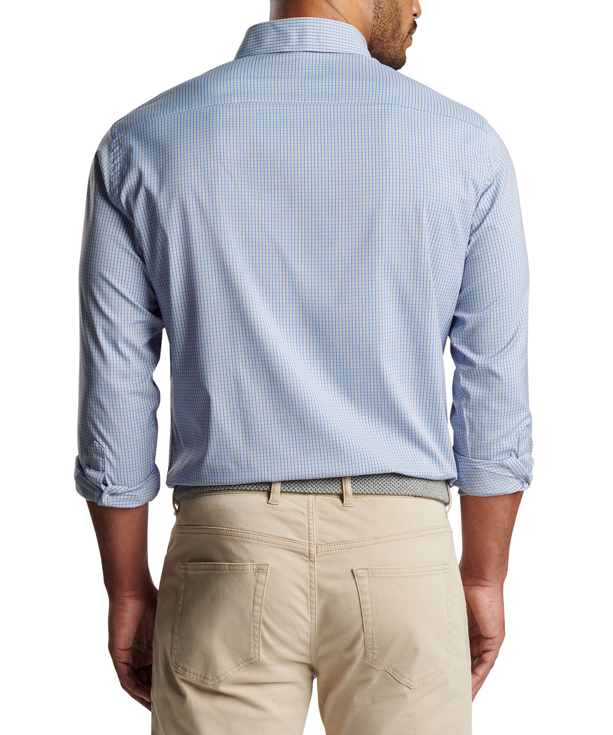 Peter Millar Long Sleeve 'Barrie' Button Down Collar Performance Sport Shirt, Men's Big & Tall