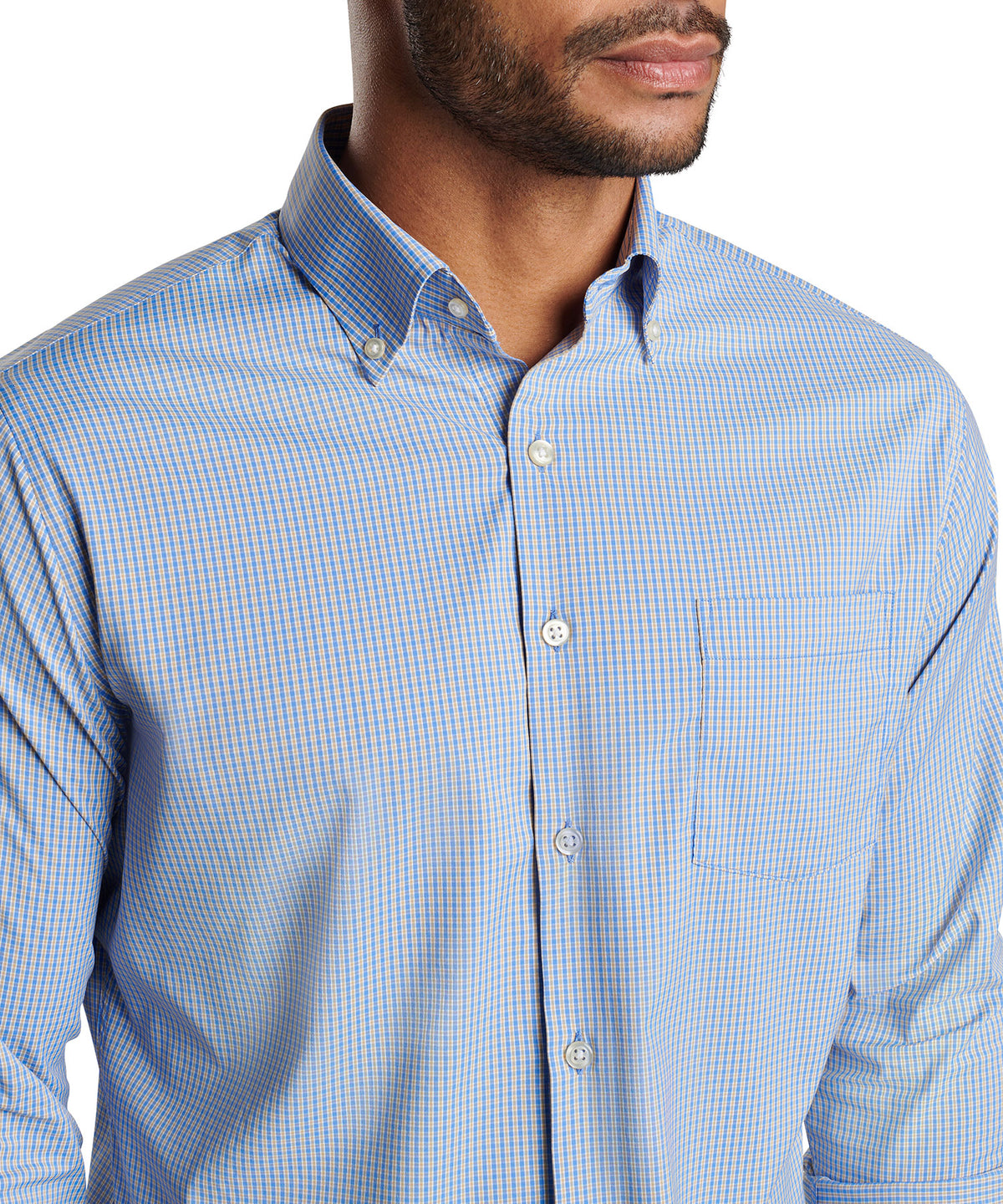 Peter Millar Long Sleeve 'Barrie' Button Down Collar Performance Sport Shirt, Men's Big & Tall