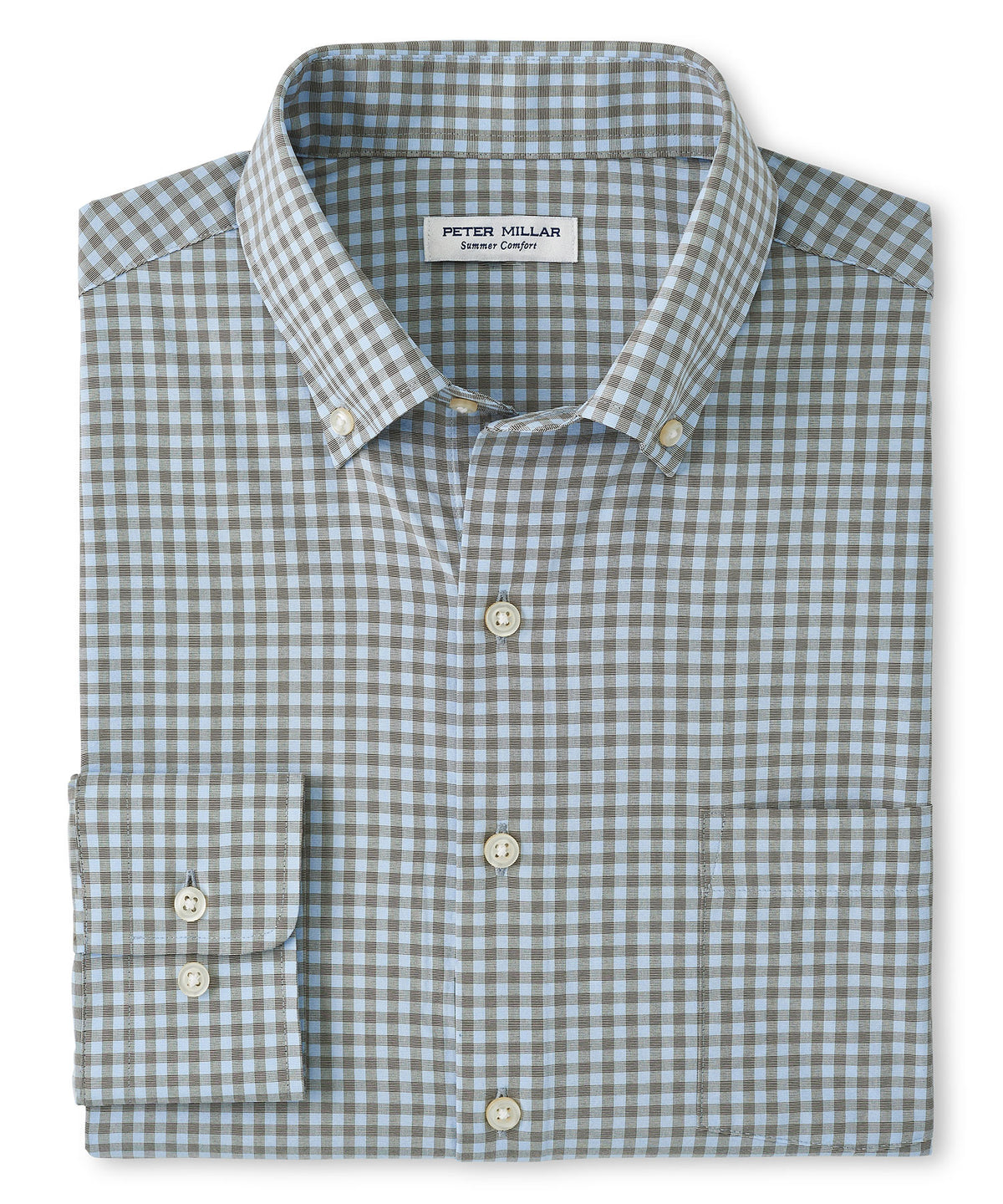 Peter Millar Long Sleeve 'Murray' Button Down Collar Performance Sport Shirt, Men's Big & Tall