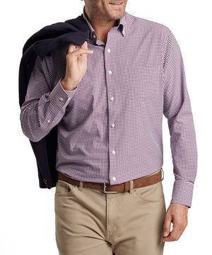 Peter Millar Long Sleeve 'Cranbrook' Button Down Collar Performance Sport Shirt