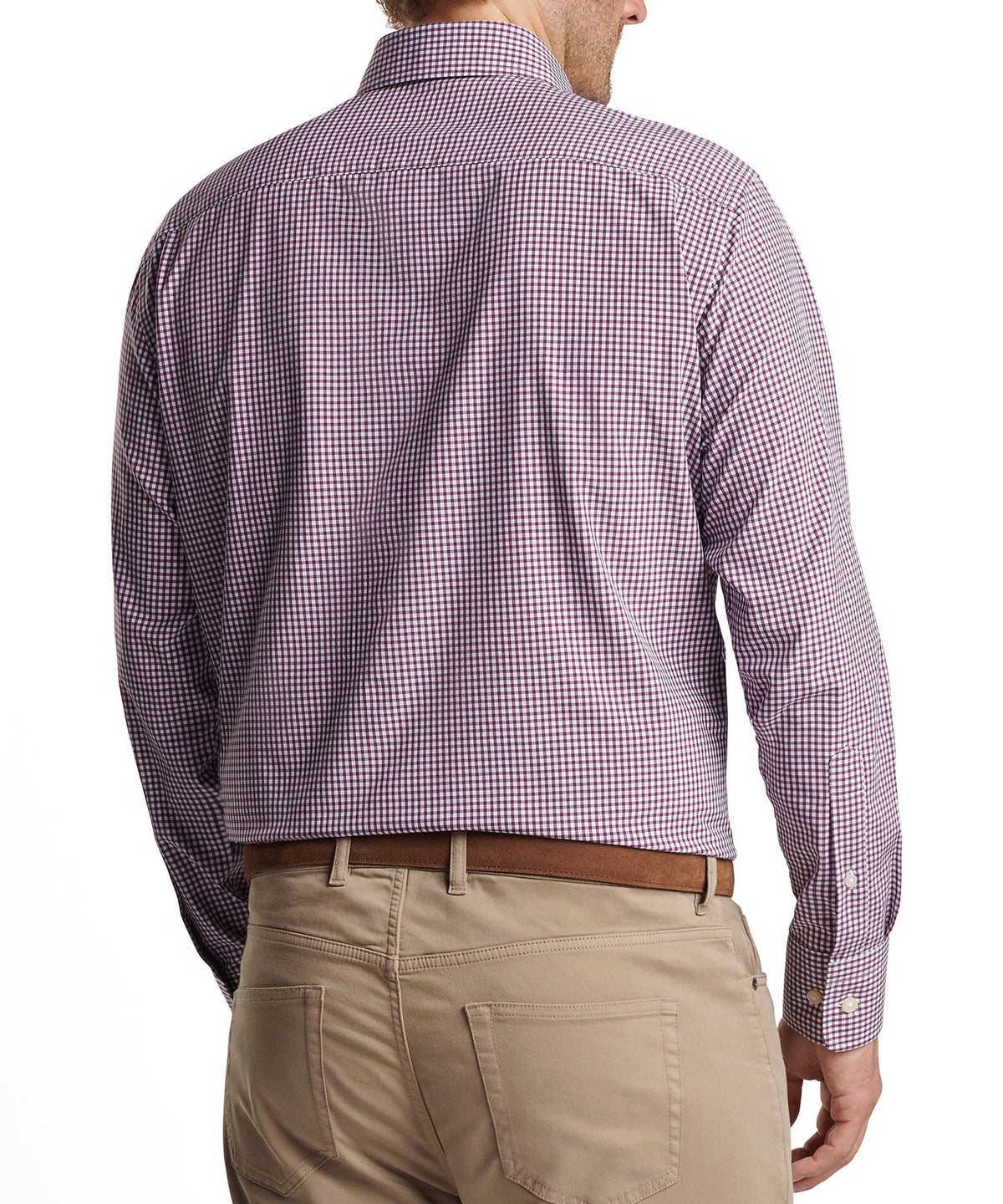 Peter Millar Long Sleeve 'Cranbrook' Button Down Collar Performance Sport Shirt, Men's Big & Tall