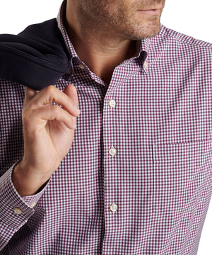 Peter Millar Long Sleeve 'Cranbrook' Button Down Collar Performance Sport Shirt