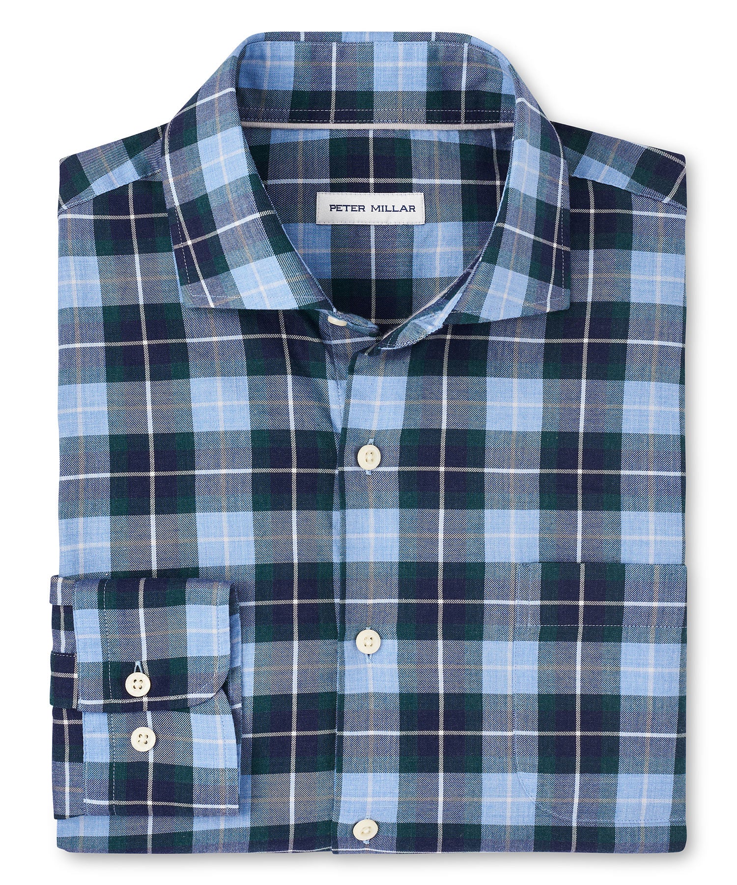 NWT Peter Millar Elliot Performance Sport Button Up Plaid Golf hotsell Shirt Size XXl