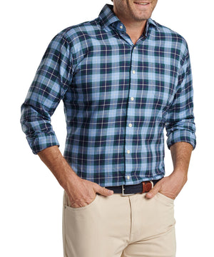 Peter Millar Long Sleeve 'Langley' Spread Collar Sport Shirt