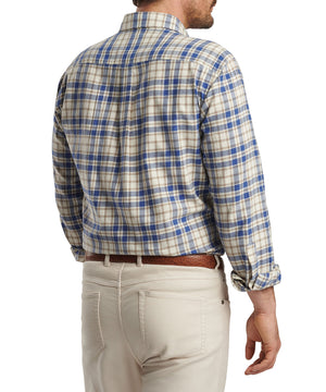 Peter Millar Long Sleeve 'Whistler' Spread Collar Sport Shirt