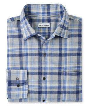 Peter Millar Long Sleeve 'Sherbrooke' Spread Collar Sport Shirt