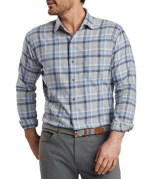 Peter Millar Long Sleeve 'Sherbrooke' Spread Collar Sport Shirt