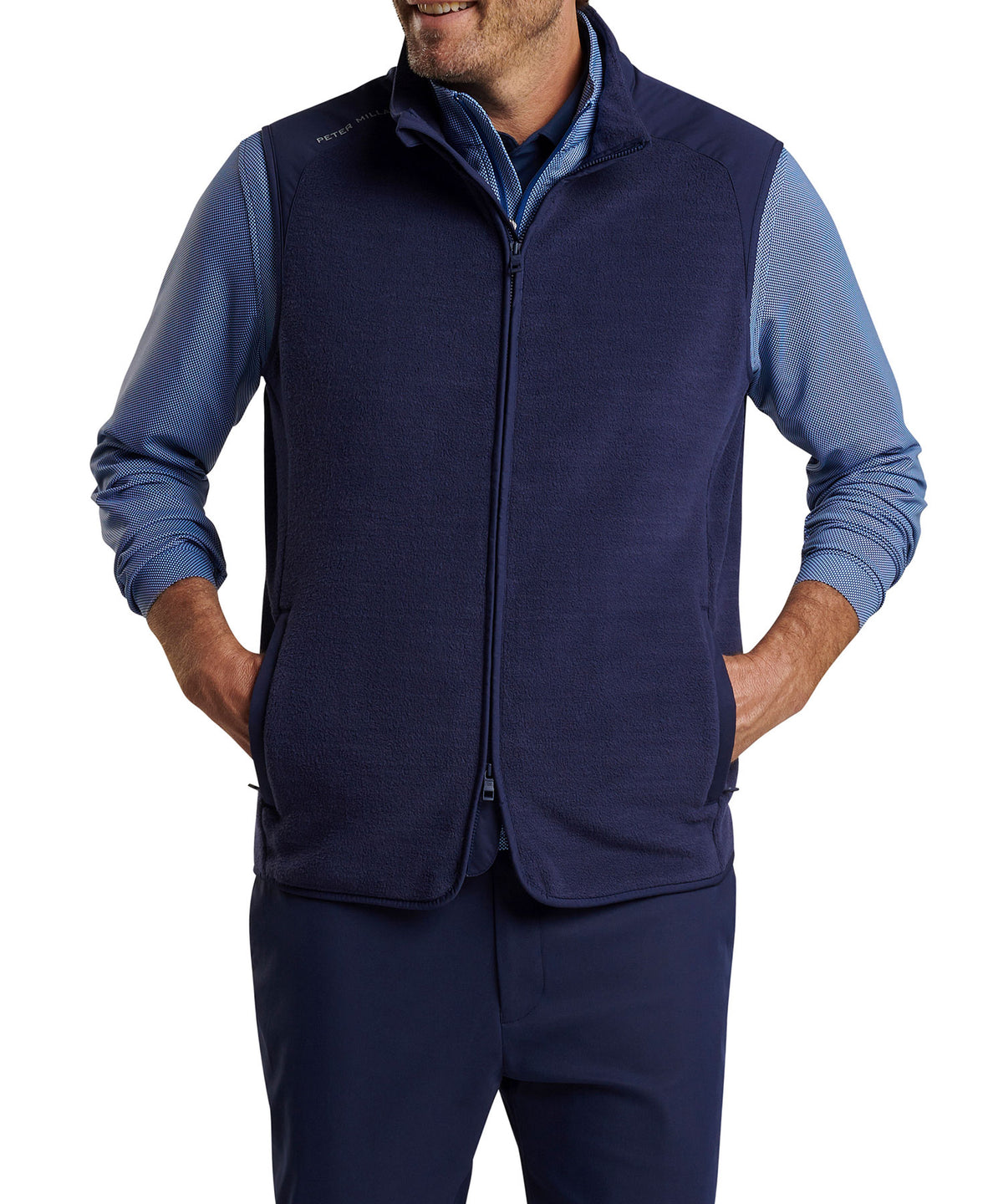 Peter Millar Fade Performance Fleece Vest, Men's Big & Tall