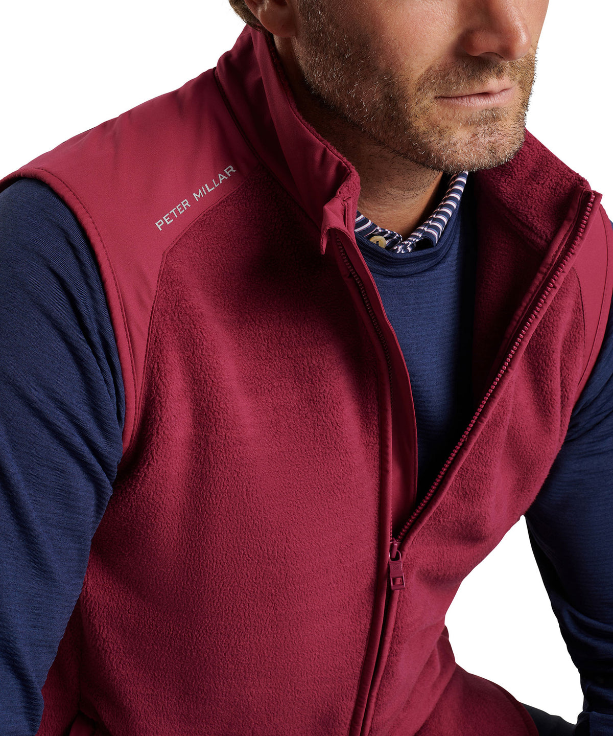 Peter Millar Fade Performance Fleece Vest, Men's Big & Tall