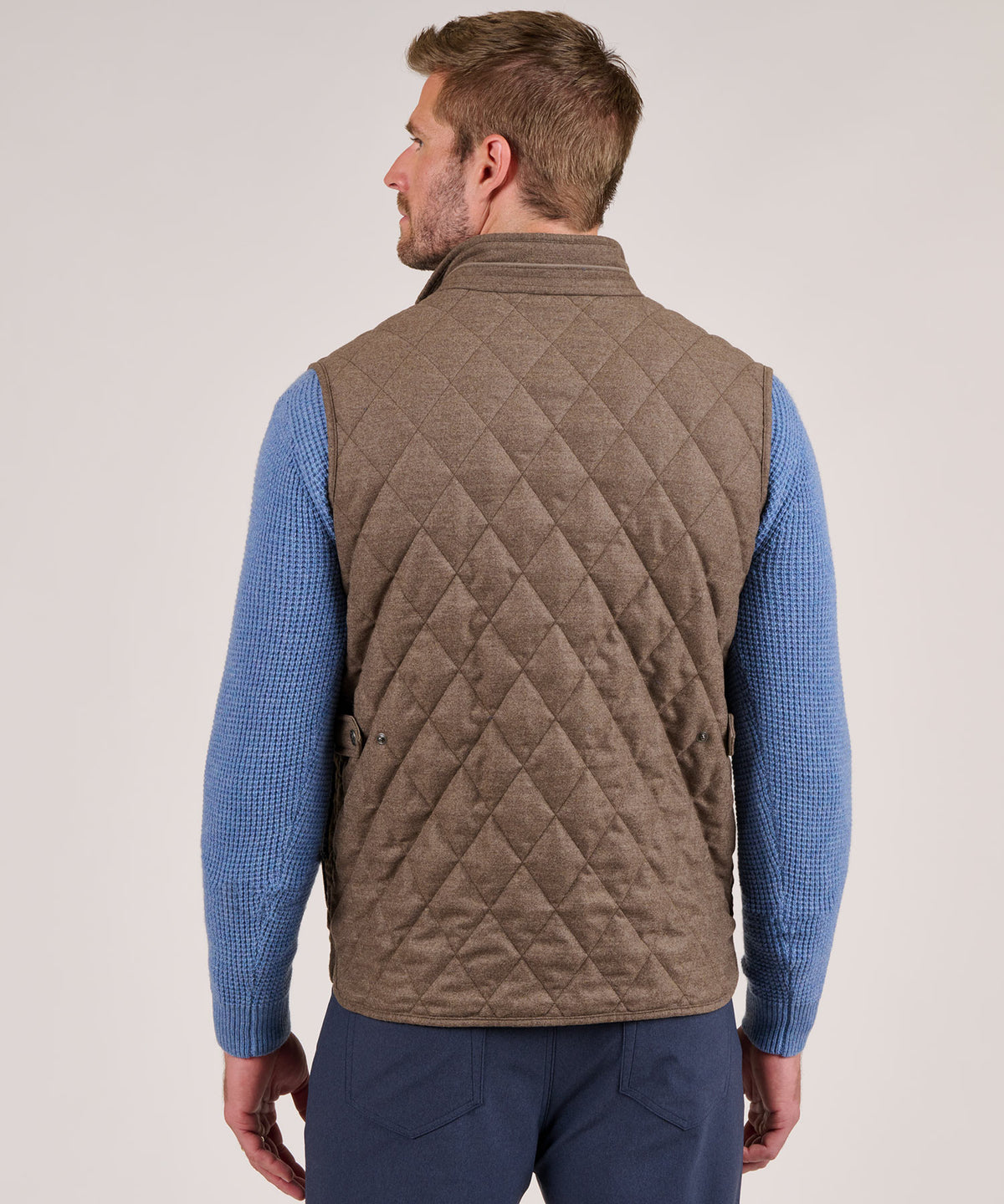 Peter Millar Essex Quilted Wool Travel Vest, Men's Big & Tall