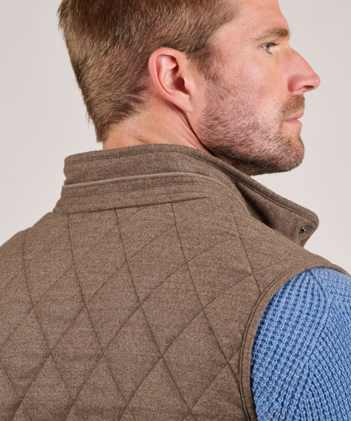 Peter Millar Essex Quilted Wool Travel Vest, Men's Big & Tall