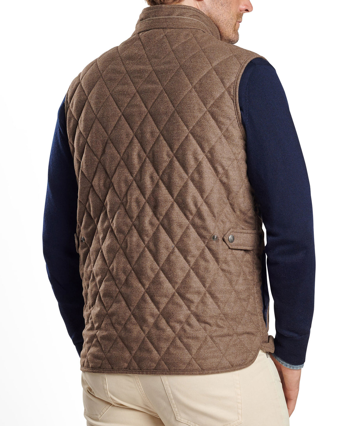 Peter Millar Essex Quilted Wool Travel Vest, Men's Big & Tall