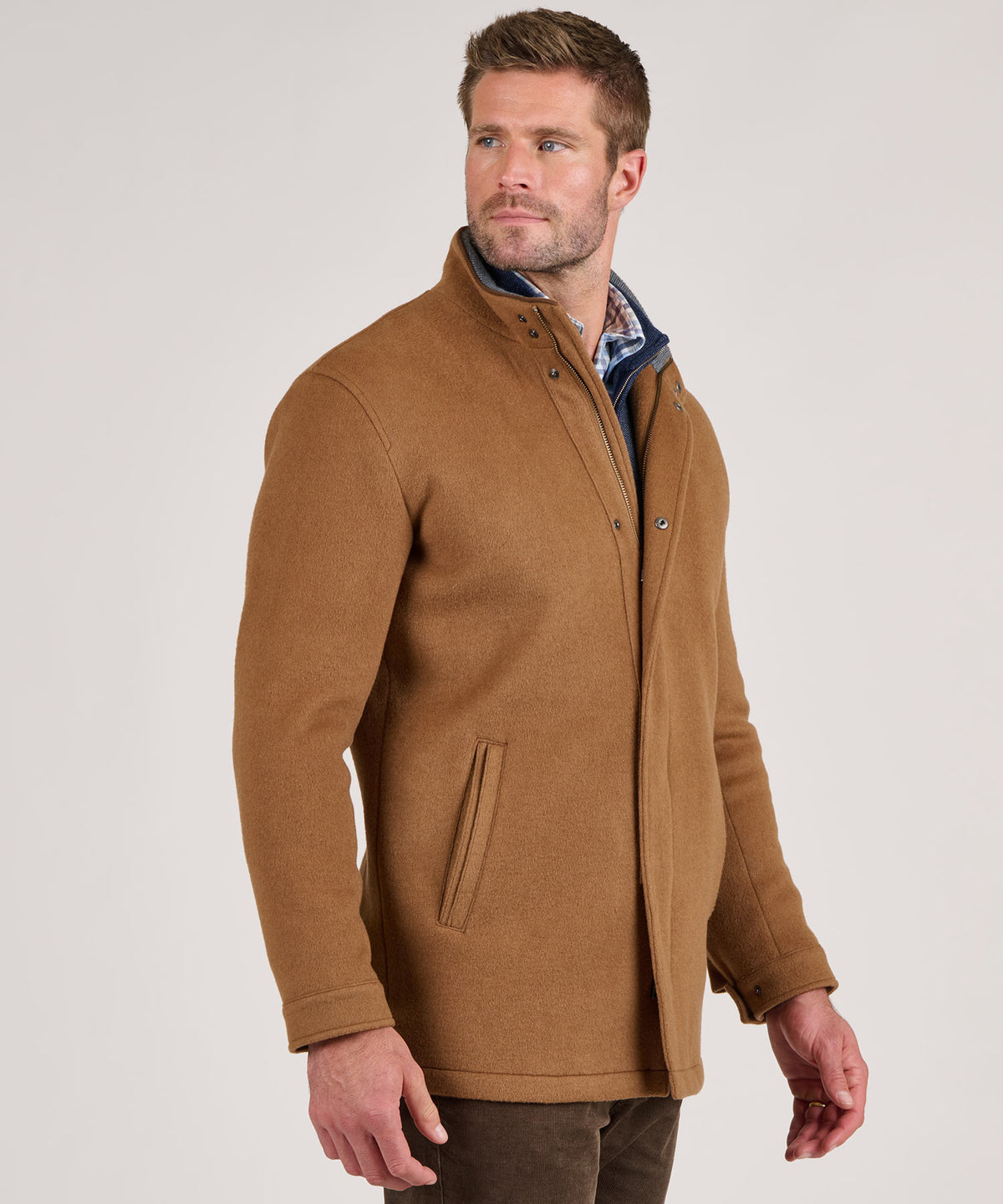 Peter Millar Crown Flex Fleece City Coat, Men's Big & Tall