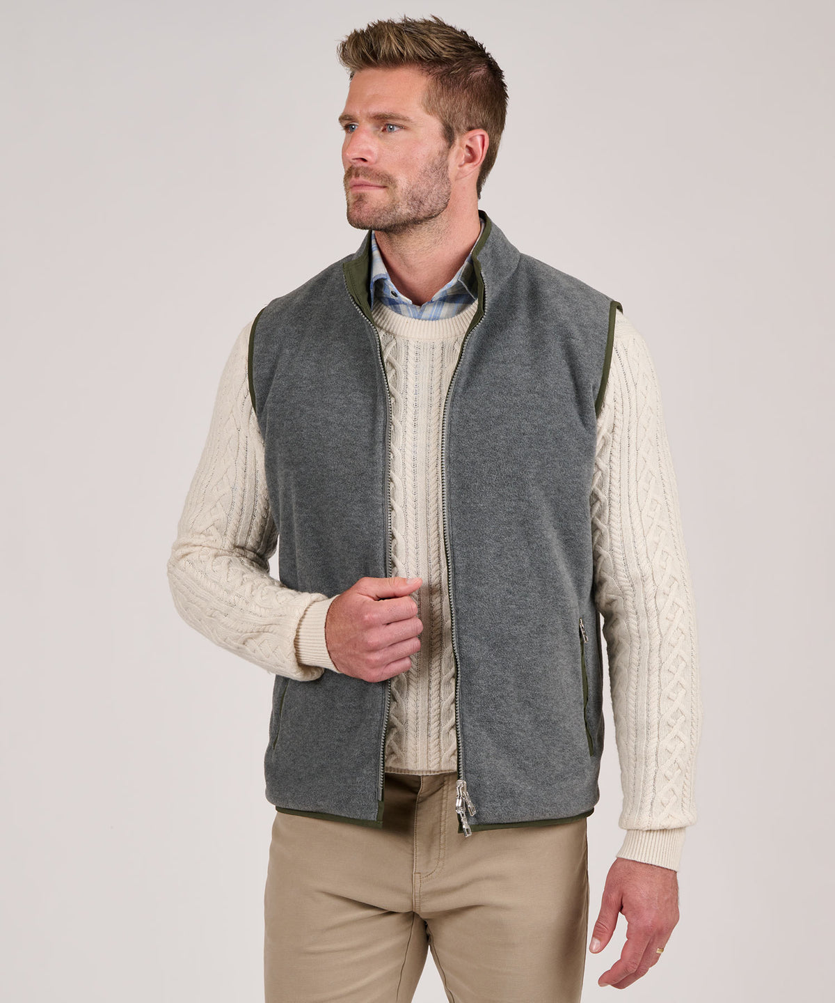 Peter Millar Brentwood Reversible Fleece Vest, Men's Big & Tall