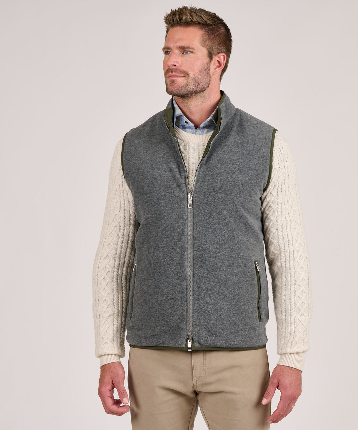 Peter Millar Brentwood Reversible Fleece Vest, Men's Big & Tall