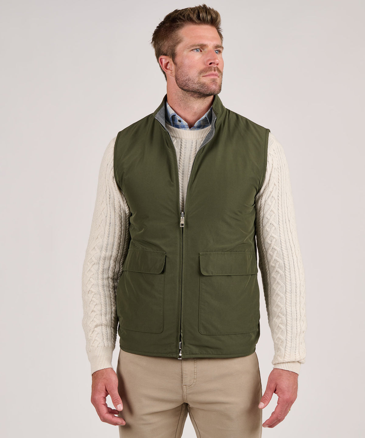 Peter Millar Brentwood Reversible Fleece Vest, Men's Big & Tall