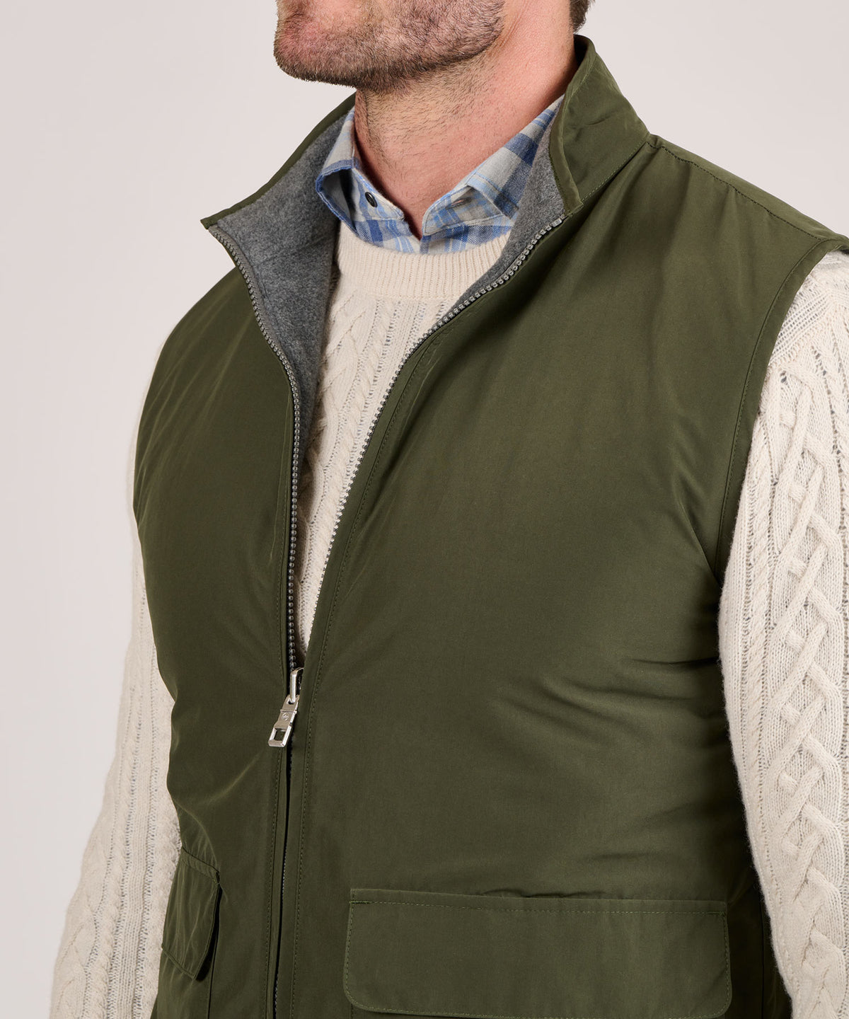 Peter Millar Brentwood Reversible Fleece Vest, Men's Big & Tall