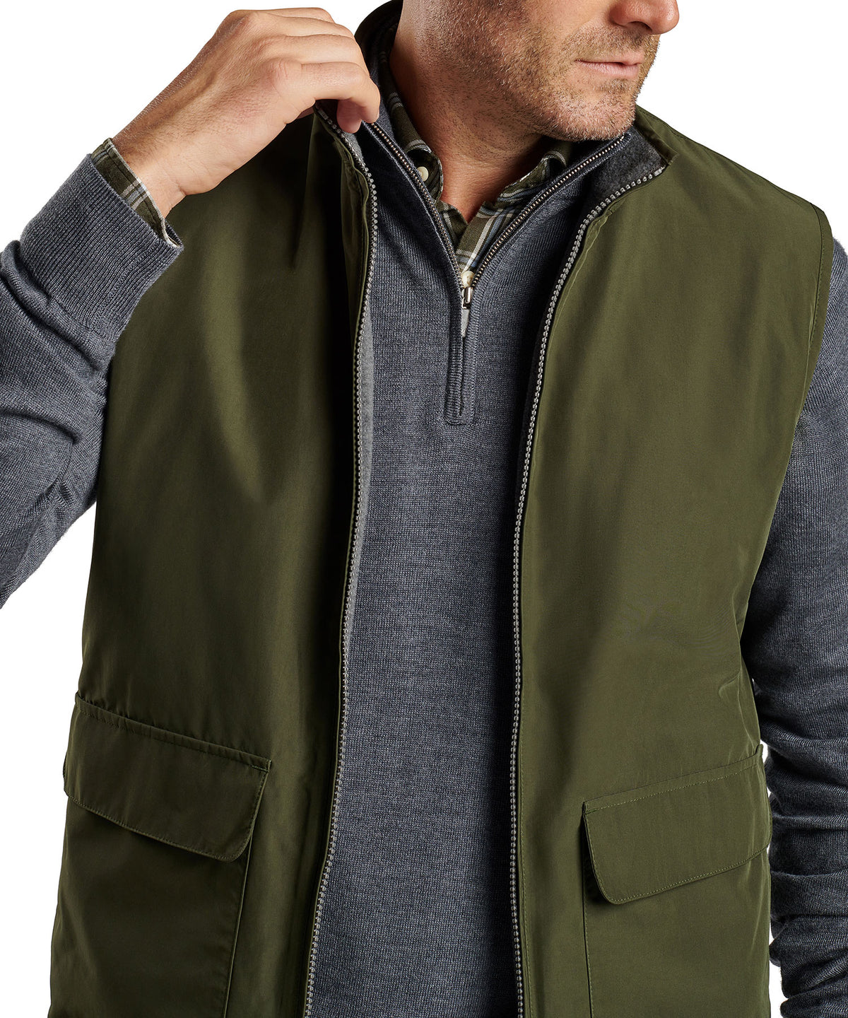 Peter Millar Brentwood Reversible Fleece Vest, Men's Big & Tall