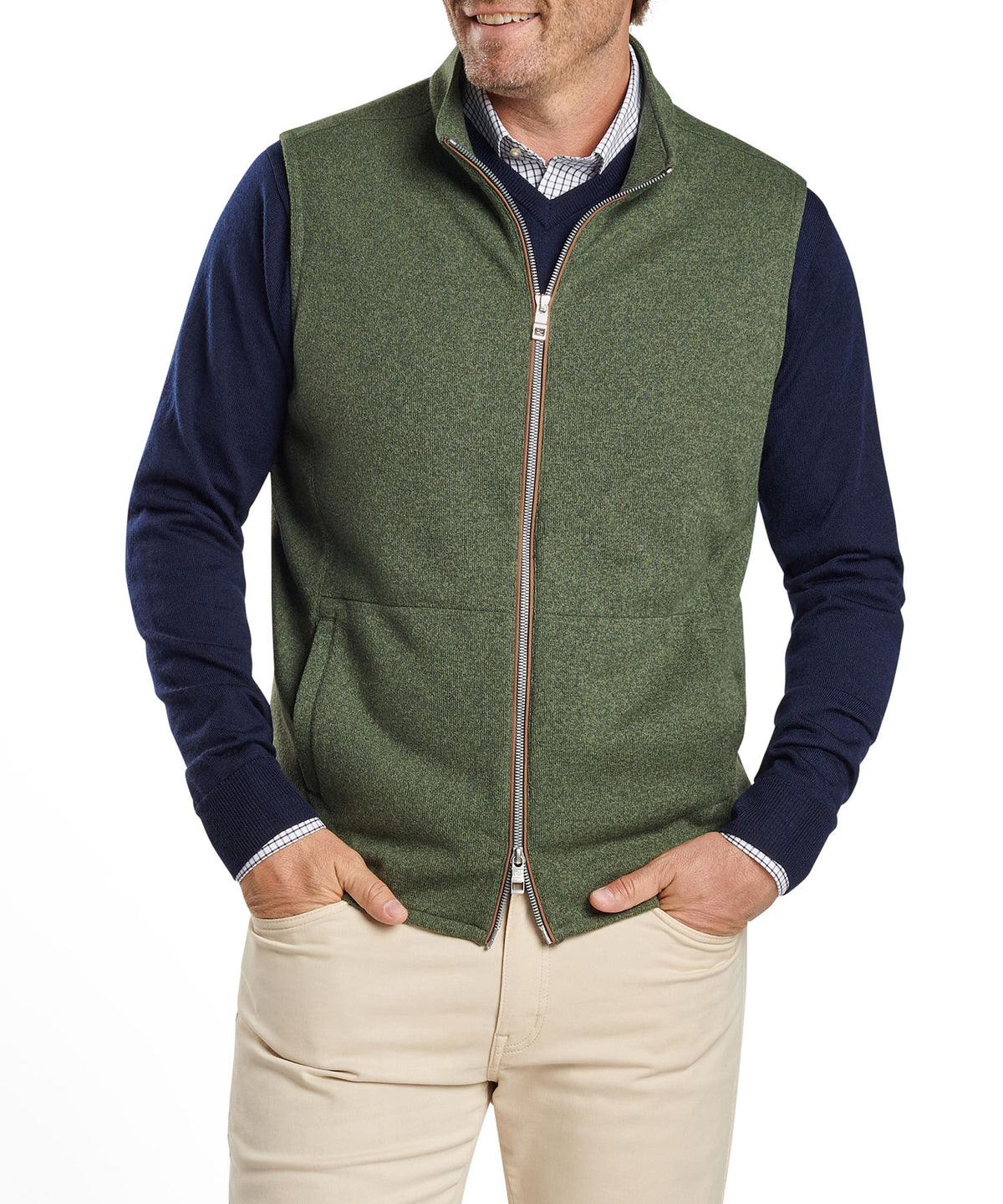 Peter Millar Sweater Fleece Vest, Men's Big & Tall