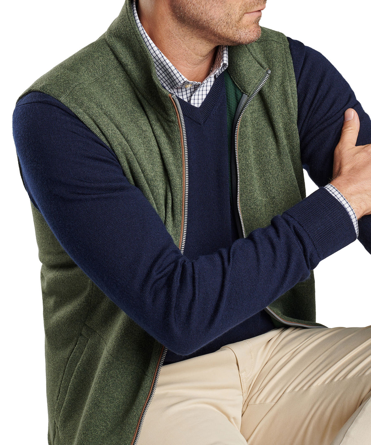 Peter Millar Sweater Fleece Vest, Men's Big & Tall