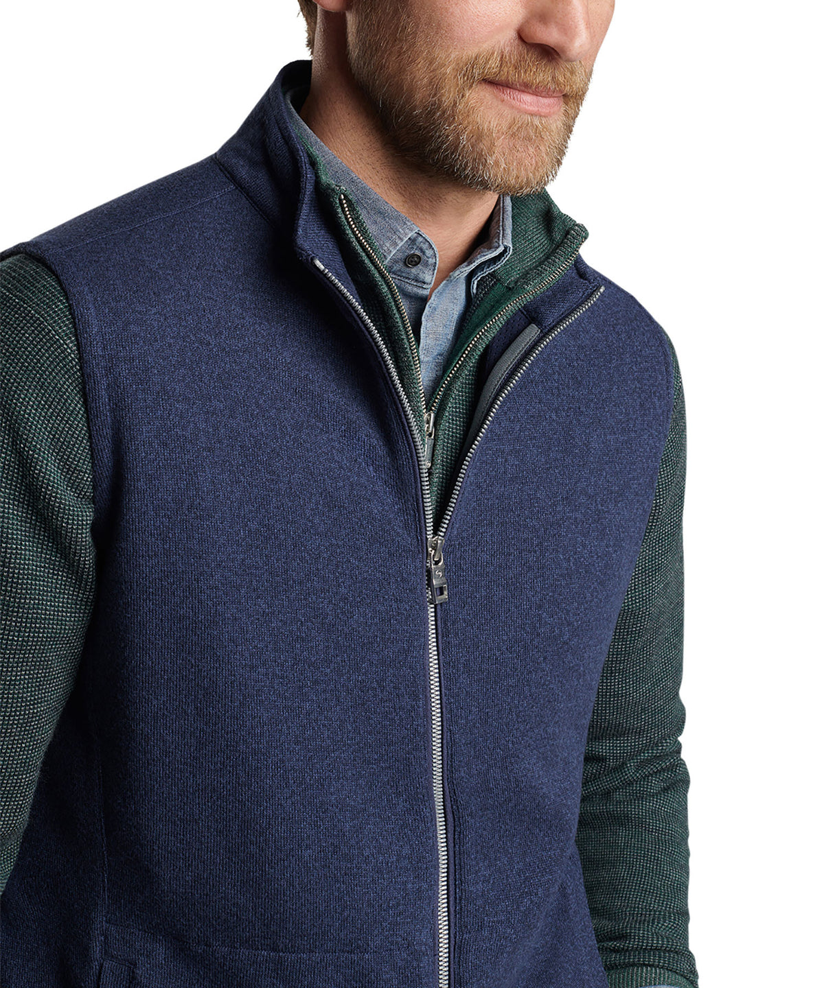 Peter Millar Sweater Fleece Vest, Men's Big & Tall