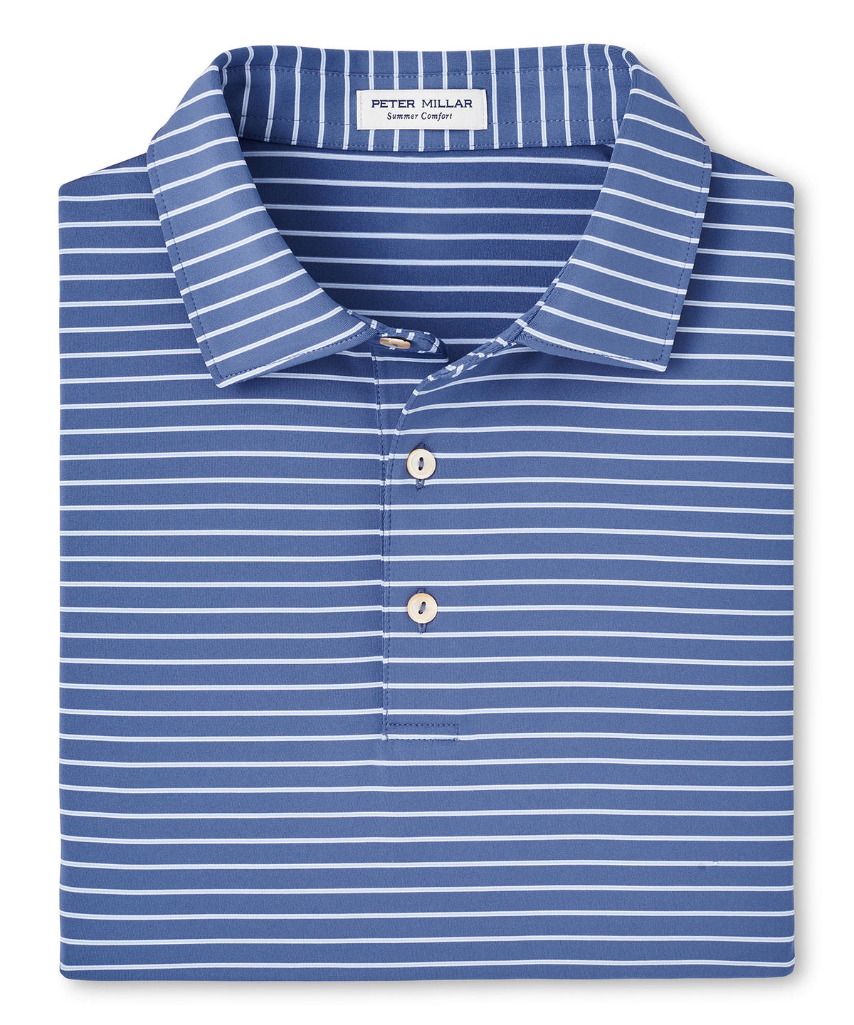 Peter Millar Short Sleeve Drum Stripe Performance Polo Knit Shirt, Men's Big & Tall