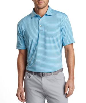 Peter Millar Short Sleeve Drum Stripe Performance Polo Knit Shirt