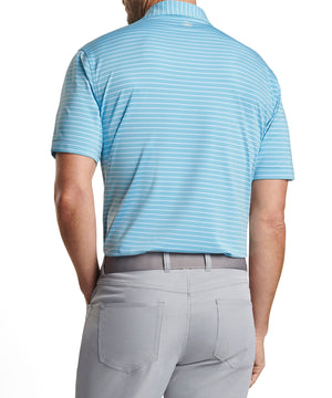 Peter Millar Short Sleeve Drum Stripe Performance Polo Knit Shirt