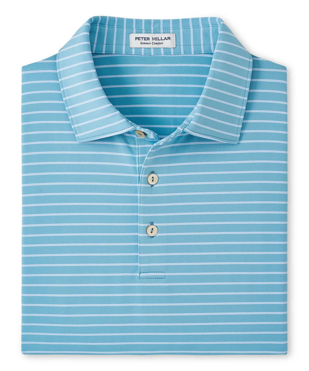 Peter Millar Short Sleeve Drum Stripe Performance Polo Knit Shirt, Men's Big & Tall