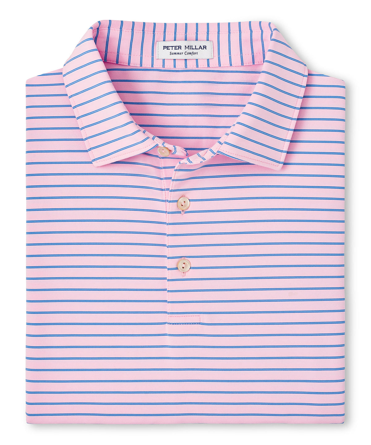 Peter Millar Short Sleeve Drum Stripe Performance Polo Knit Shirt, Men's Big & Tall