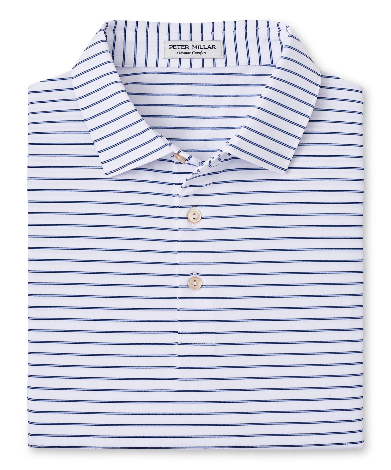 Peter Millar Short Sleeve Drum Stripe Performance Polo Knit Shirt, Men's Big & Tall