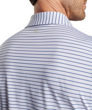 Peter Millar Short Sleeve Drum Stripe Performance Polo Knit Shirt