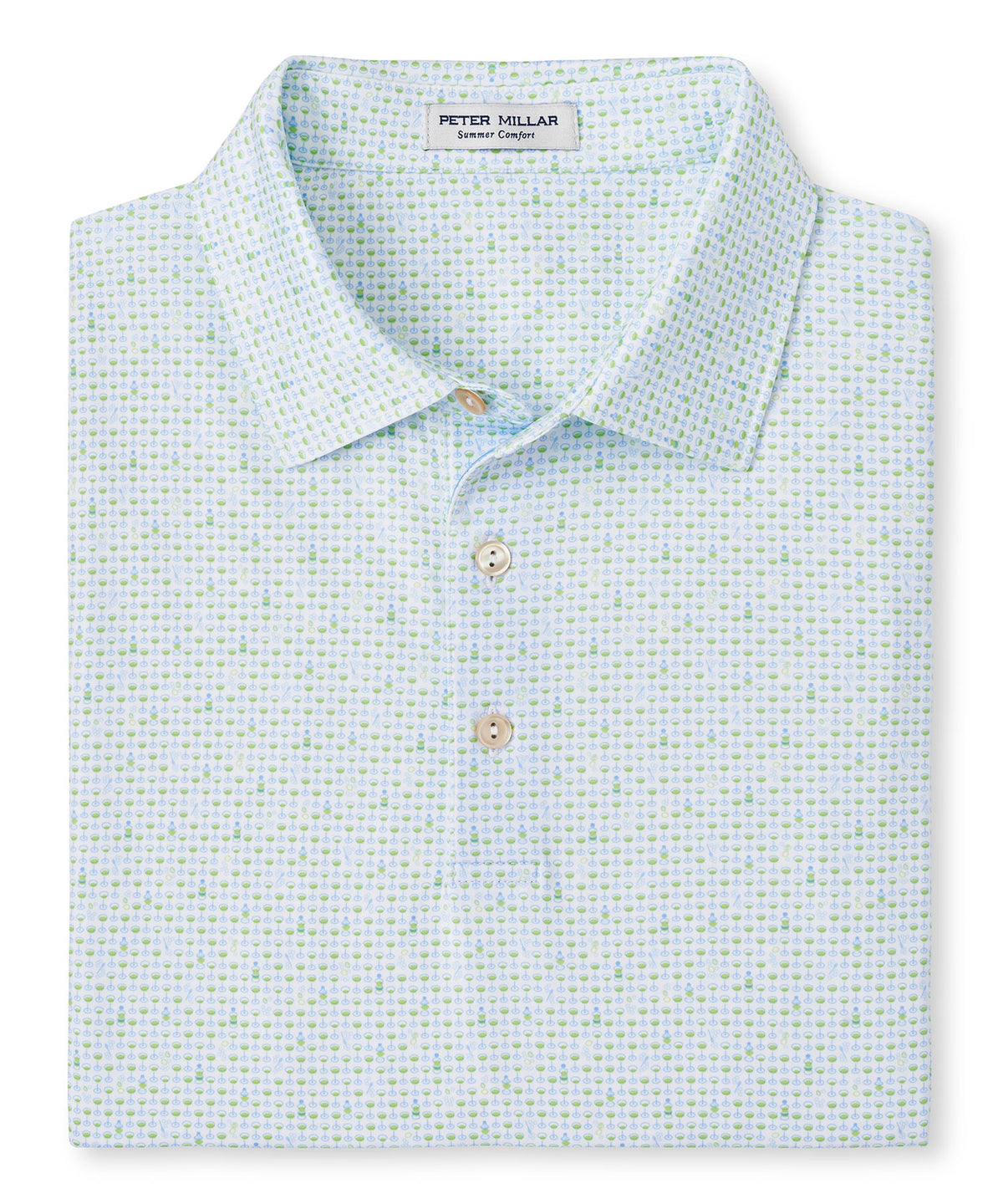 Peter Millar Short Sleeve 'Bees Knees' Print Jersey Polo Knit Shirt, Men's Big & Tall