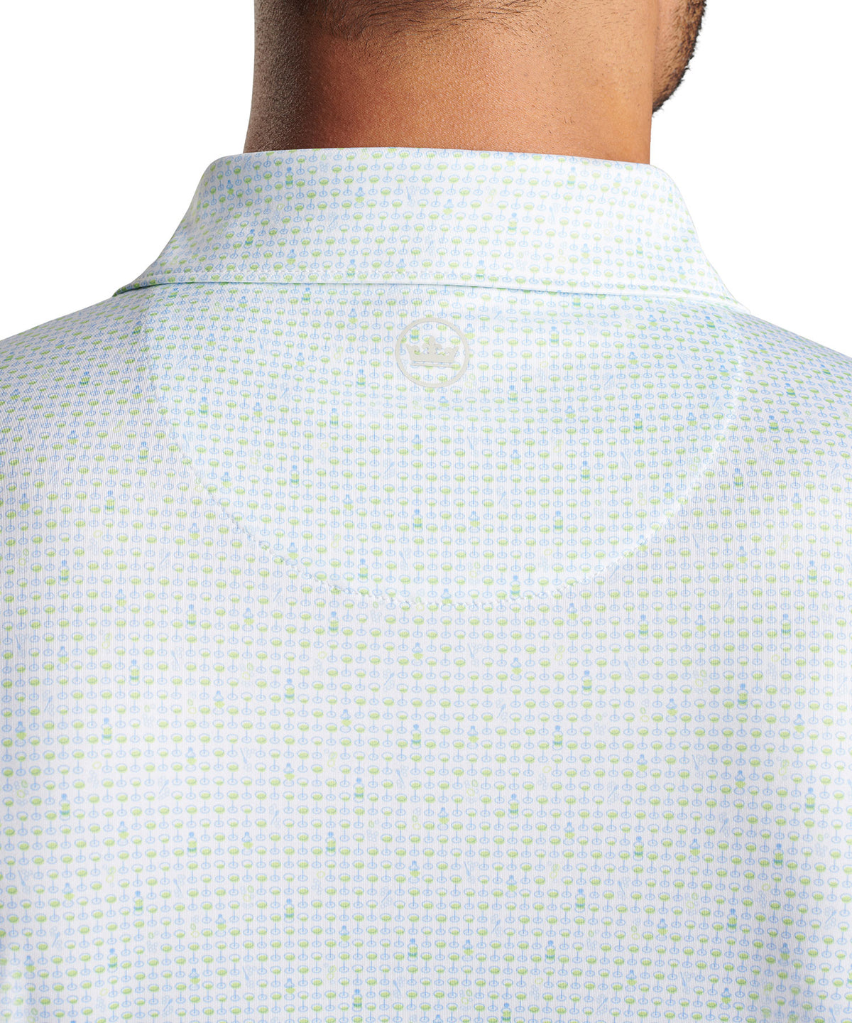 Peter Millar Short Sleeve 'Bees Knees' Print Jersey Polo Knit Shirt, Men's Big & Tall