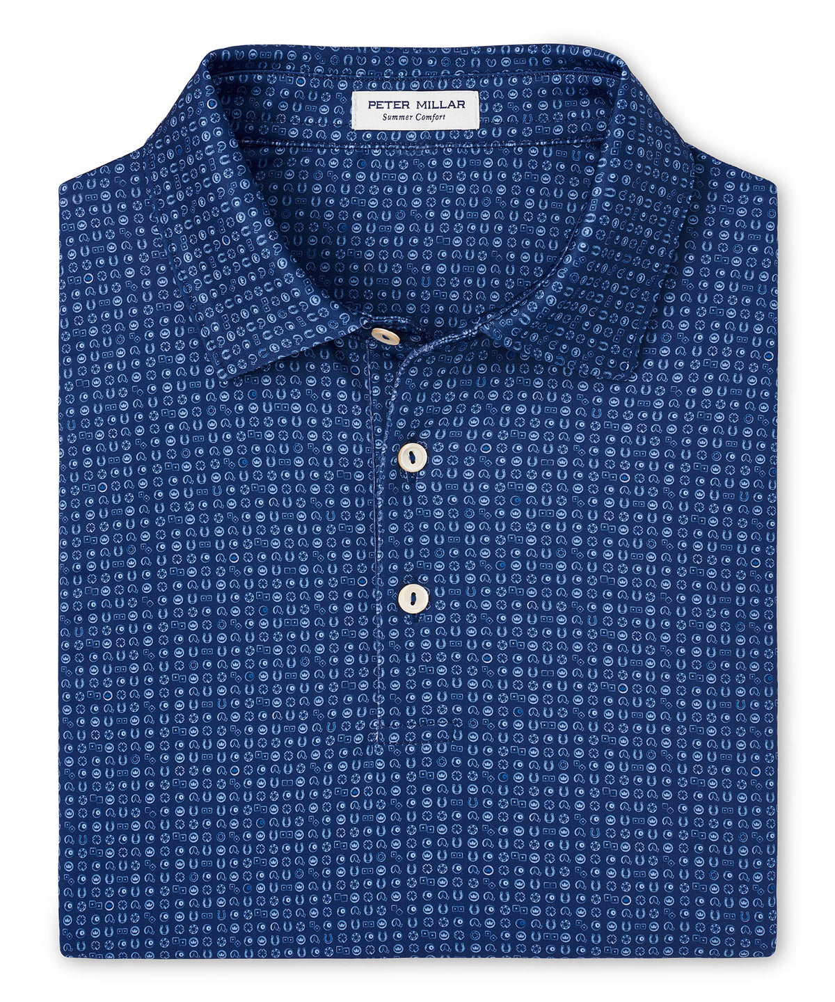 Peter Millar Short Sleeve 'Take A Chance' Print Jersey Polo Knit Shirt, Men's Big & Tall