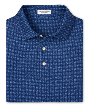 Peter Millar Short Sleeve 'Take A Chance' Print Jersey Polo Knit Shirt