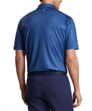 Peter Millar Short Sleeve 'Take A Chance' Print Jersey Polo Knit Shirt