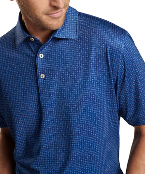 Peter Millar Short Sleeve 'Take A Chance' Print Jersey Polo Knit Shirt