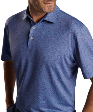 Peter Millar Short Sleeve 'Pina Skullada' Print Jersey Polo Knit Shirt