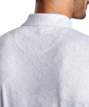 Peter Millar Short Sleeve 'Sand trapped' Print Jersey Polo Knit Shirt