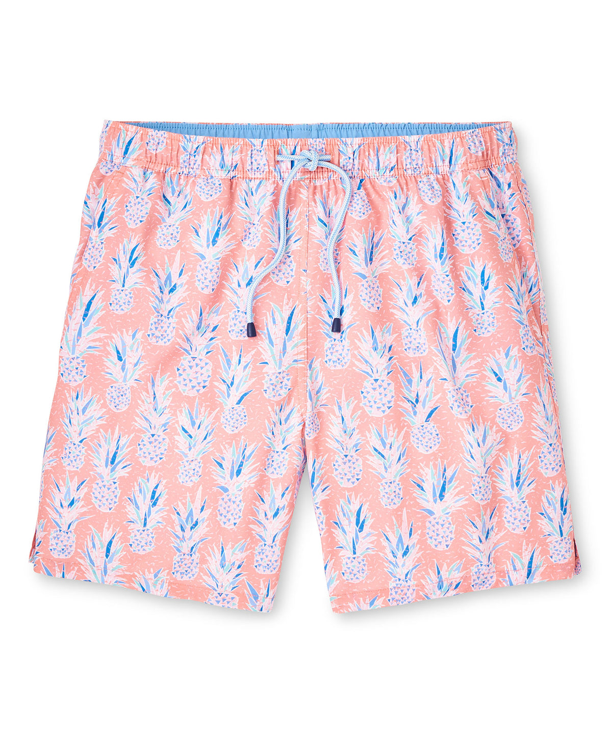 Peter Millar Pineapple Print Swim Trunk, Men's Big & Tall